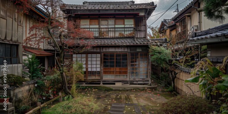 old japanese houses.